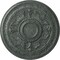 Ekena Millwork Tellson Ceiling Medallion (Fits Canopies up to 6 3/4"), 30 5/8"OD x 2 1/2"P, Athenian Green Crackle CM30TEAGC - alternate 1